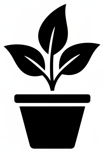 Ícono planta en maceta
